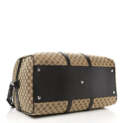 Gucci Monogram Dollar Calfskin Large Boston Duffle Bag Beige Ebony Testa di Moro Marrone Scuro 4 of 10
