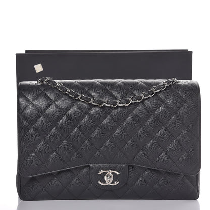 Chanel Caviar Quilted Maxi Double Flap Black 10 of 10