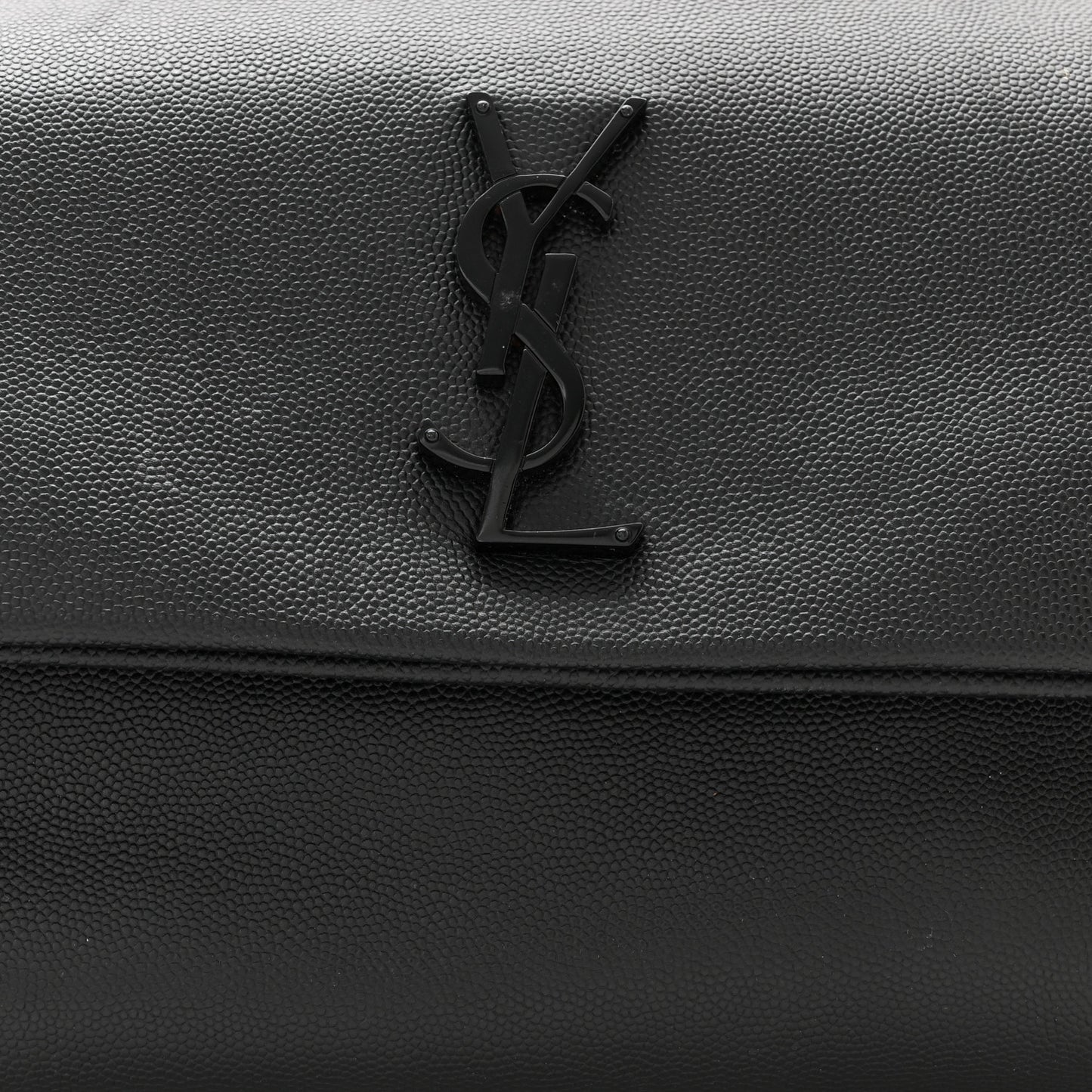 Grain De Poudre Medium West Hollywood Monogram Fold-Over Black