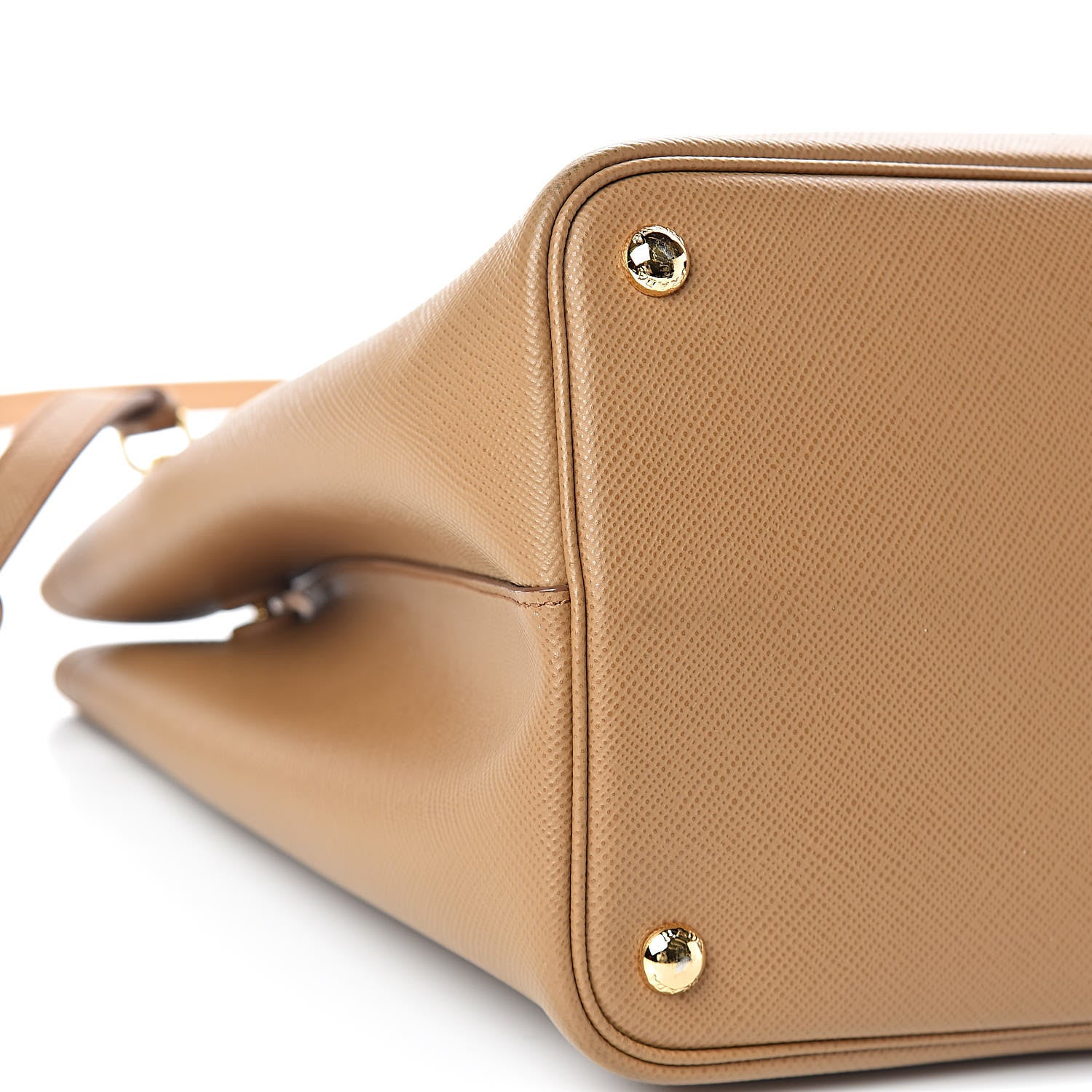 Prada Saffiano Cuir Medium Double Bag Caramel 13 of 16