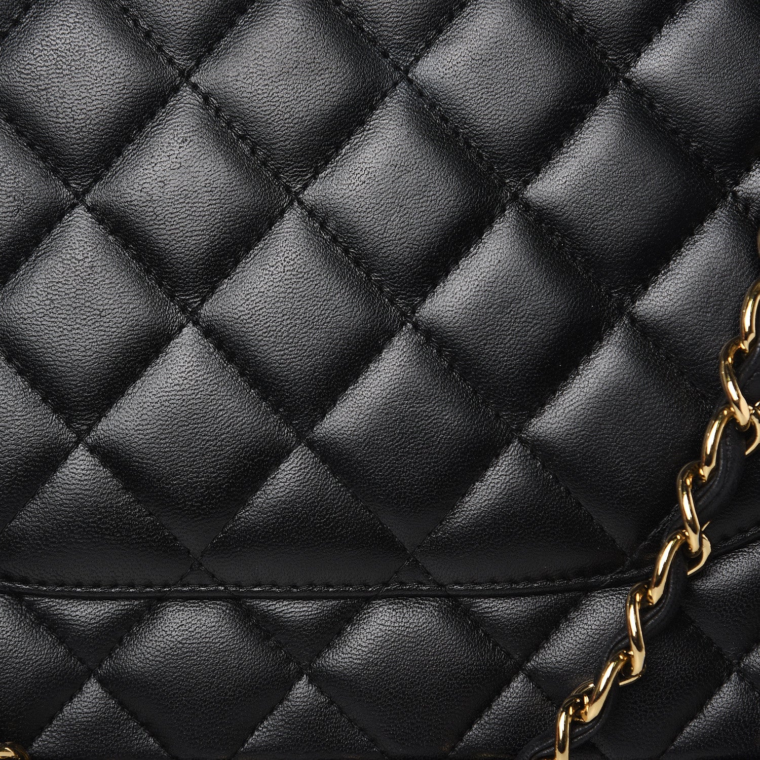 Chanel Lambskin Quilted Maxi Double Flap Black 12 of 16