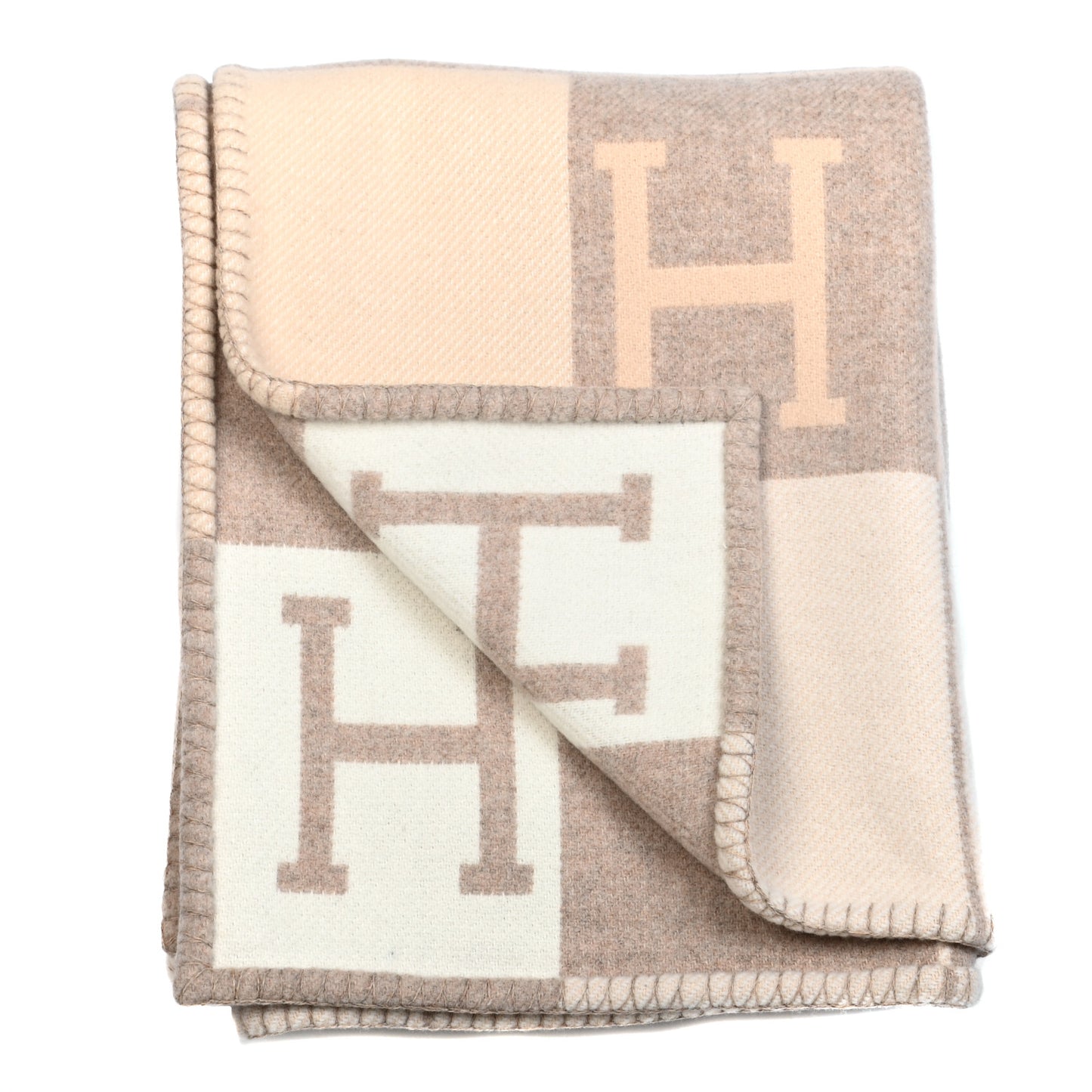 Wool Cashmere Avalon III Blanket Coco Camomille