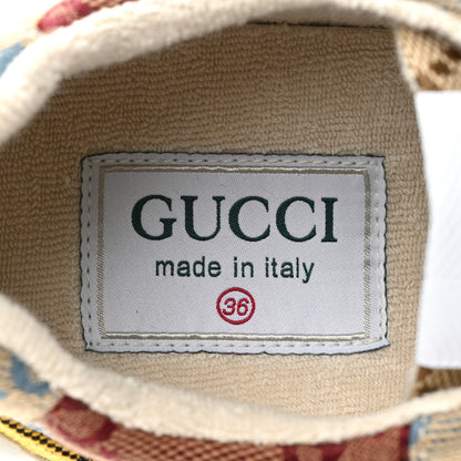 Gucci Monogram Multicolor Demetra Womens Rhyton Sneakers 36 Yellow Blue Great White Tabasco 7 of 8