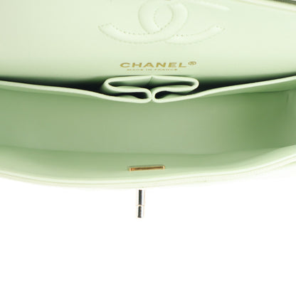 Chanel Caviar Quilted Small Double Flap Light Green 5 of 11
