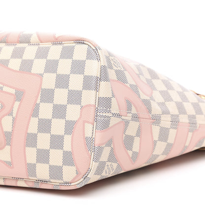 Louis Vuitton Damier Azur Tahitienne Neverfull MM 10 of 11