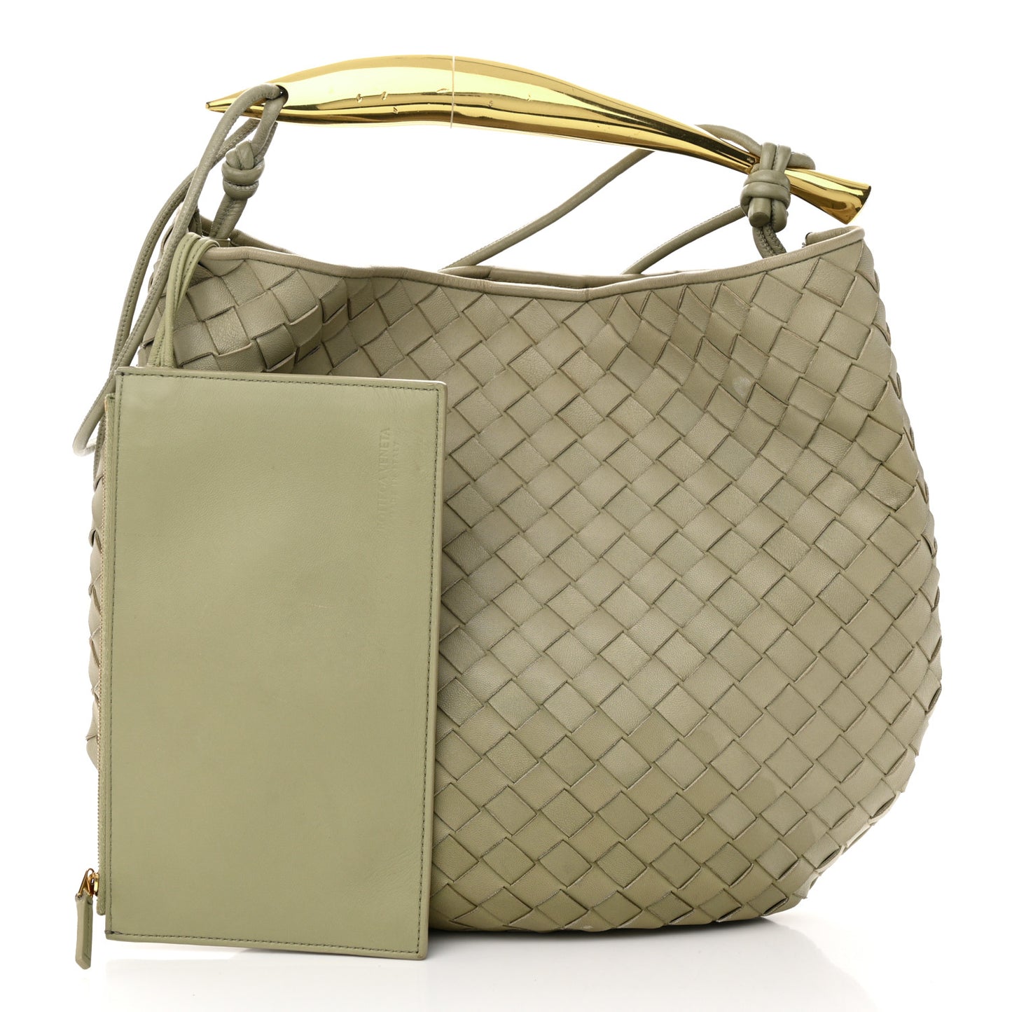 Nappa Intrecciato Medium Sardine Bag Travertine