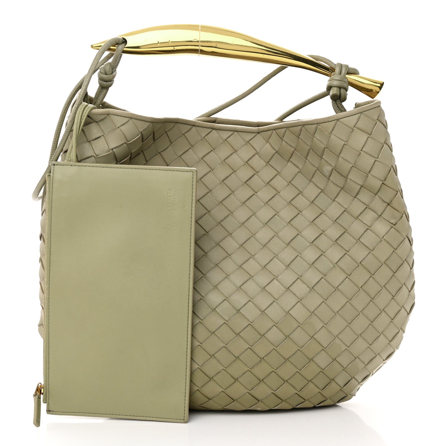 Bottega Veneta Nappa Intrecciato Medium Sardine Bag Travertine 2 of 13