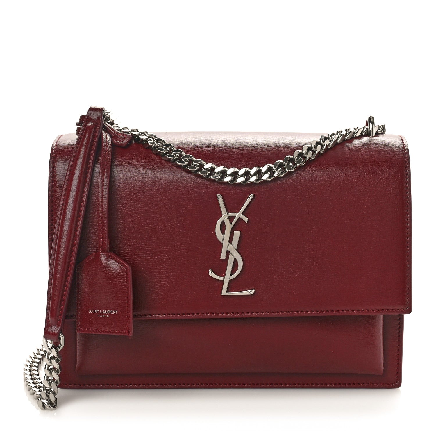 Saint Laurent Calfskin Medium Monogram Sunset Pallisandre 1 of 9