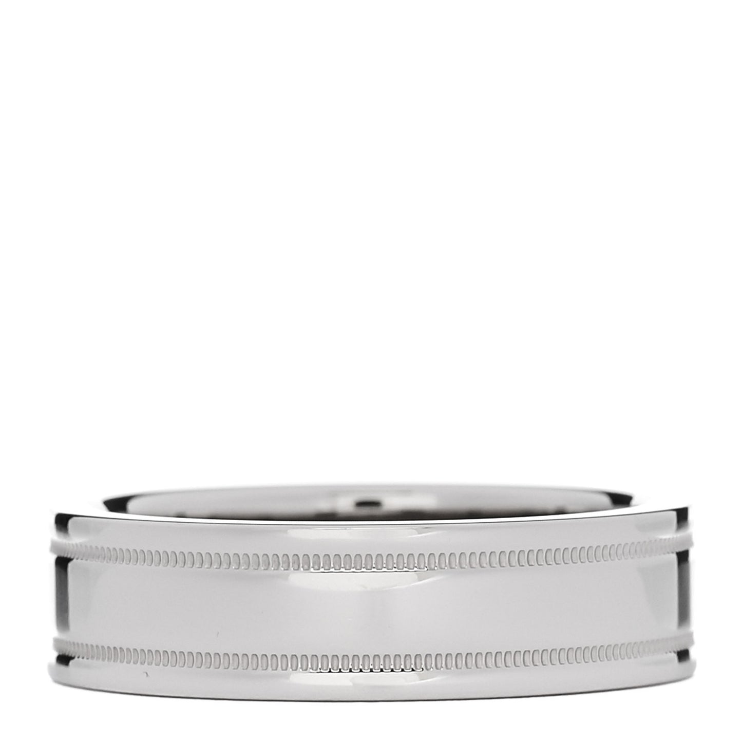 Platinum 6mm Together Double Milgrain Band Ring 59 8.75