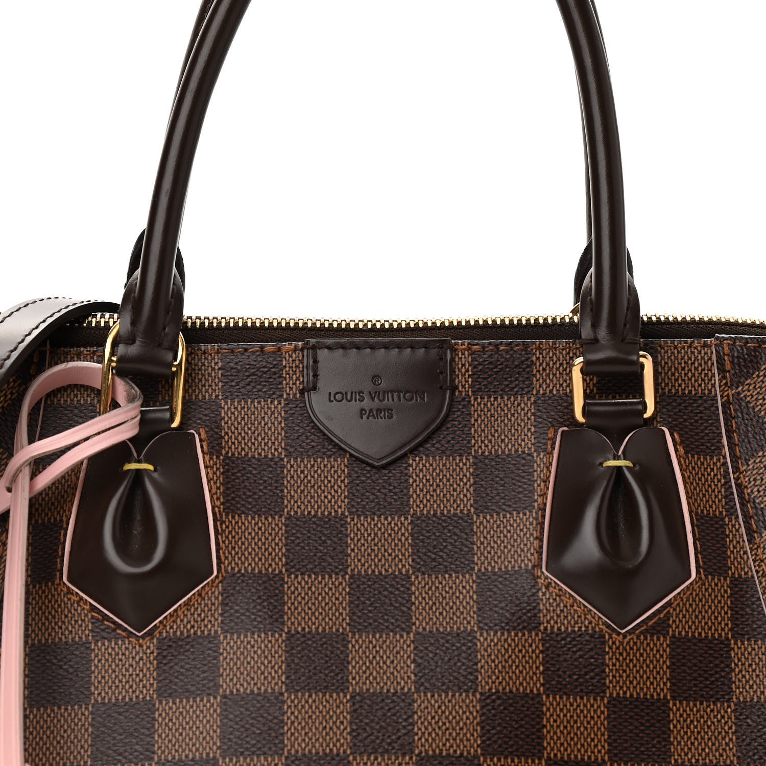 Louis Vuitton Damier Ebene Caissa Tote PM Rose Ballerine 6 of 11