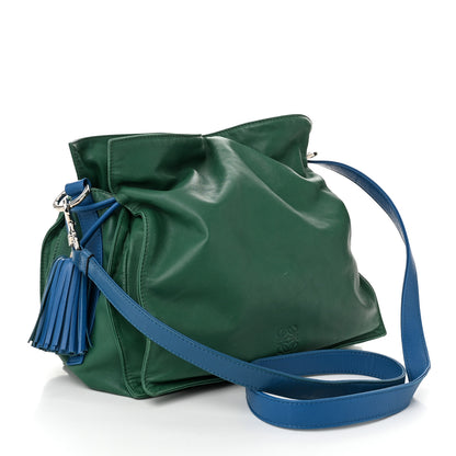 Loewe Calfskin Flamenco Shoulder Bag Green 3 of 11