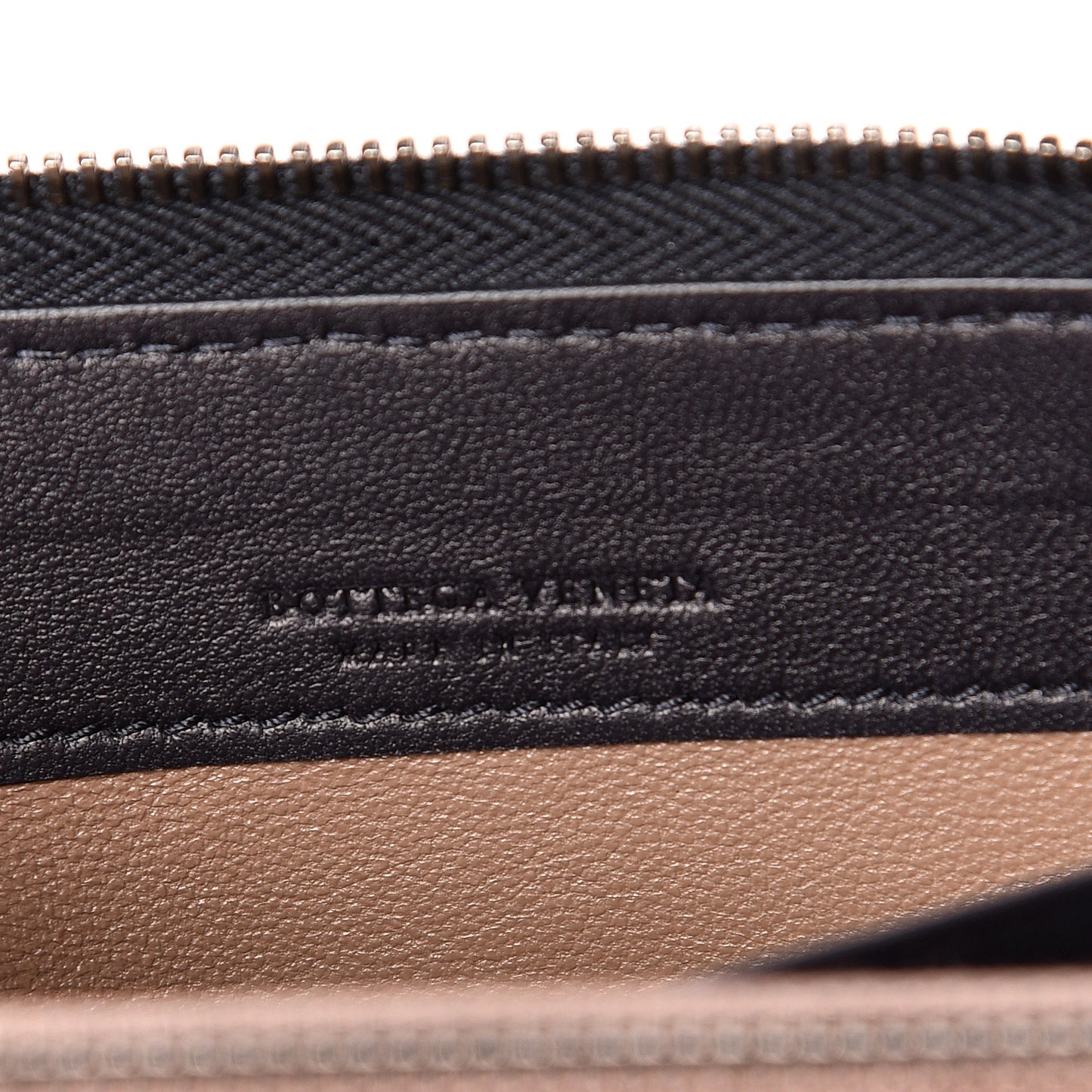 Nappa Intrecciato Zip Around Wallet Blue