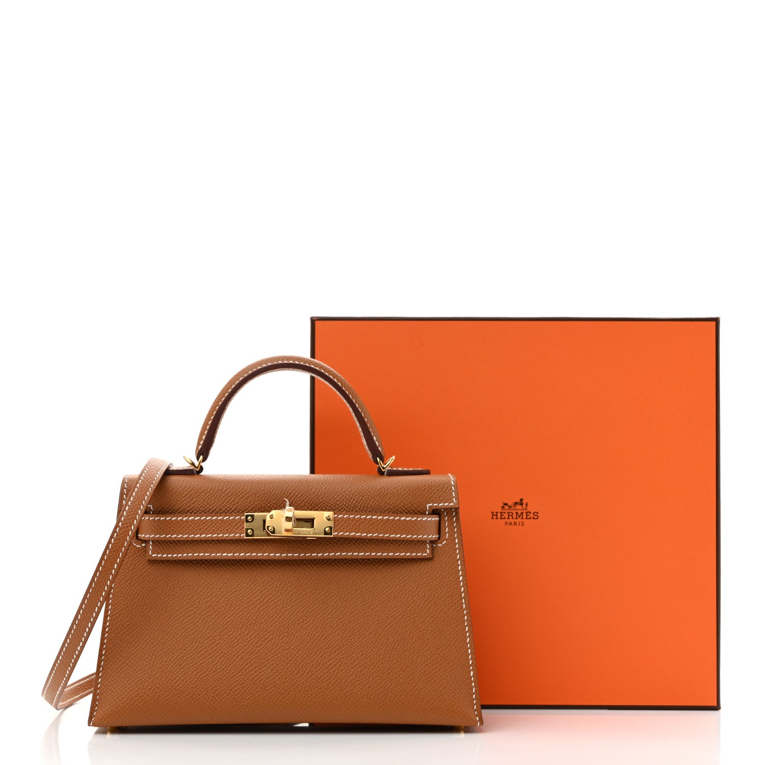 Hermes Epsom Mini Kelly Sellier 20 Gold 10 of 10