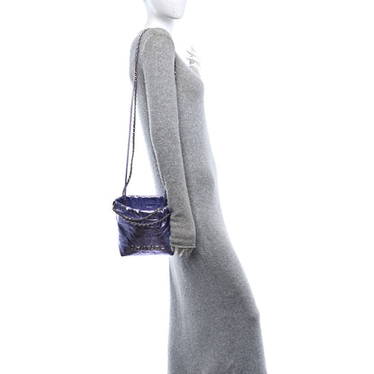 Chanel Metallic Calfskin Quilted Mini Chanel 22 Lilac 2 of 11