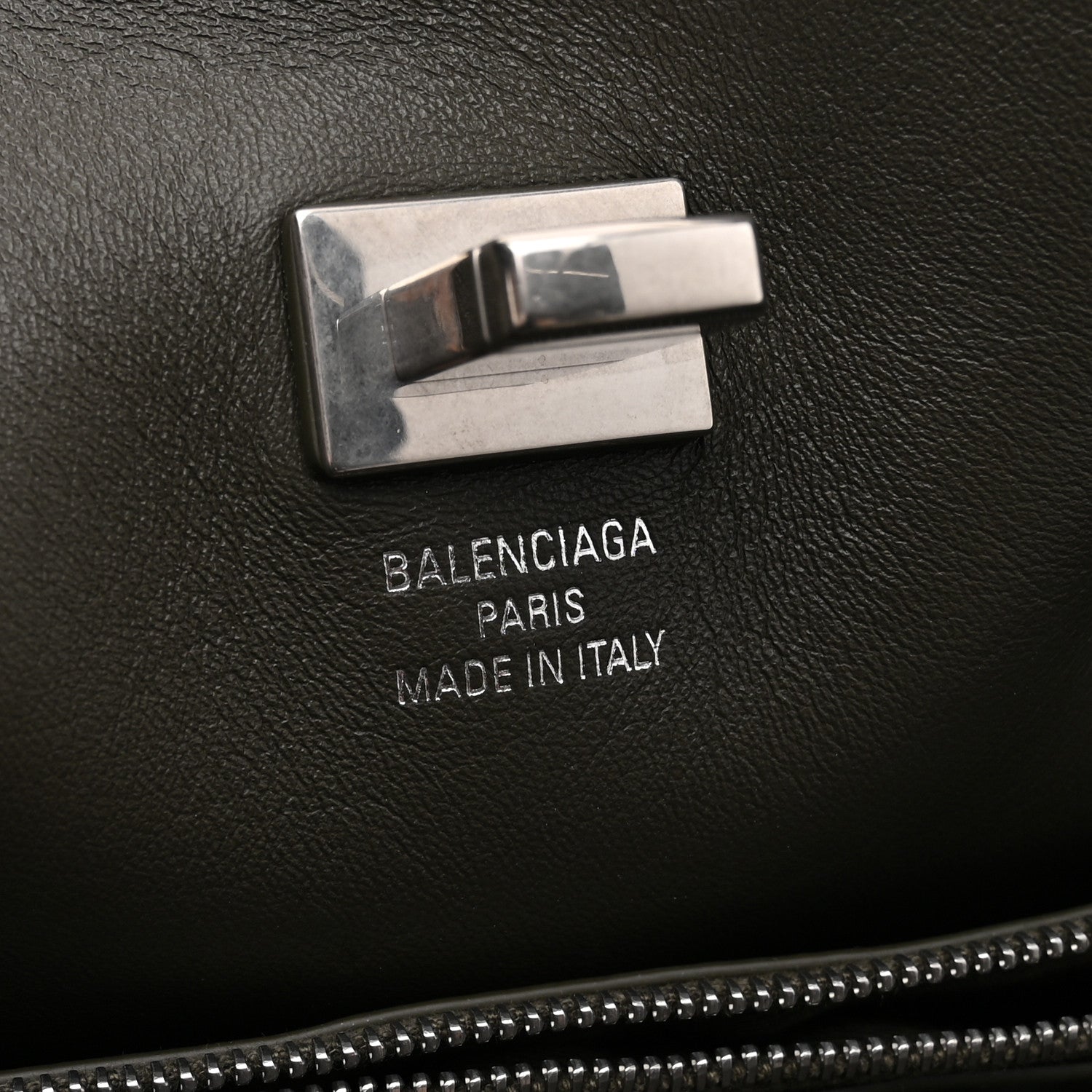 Balenciaga Canvas Smooth Calfskin Medium Bel Air Carry All Bag Khaki 6 of 11