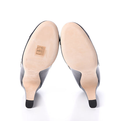 Chanel Lambskin Camellia Pumps 41.5 Black 5 of 7