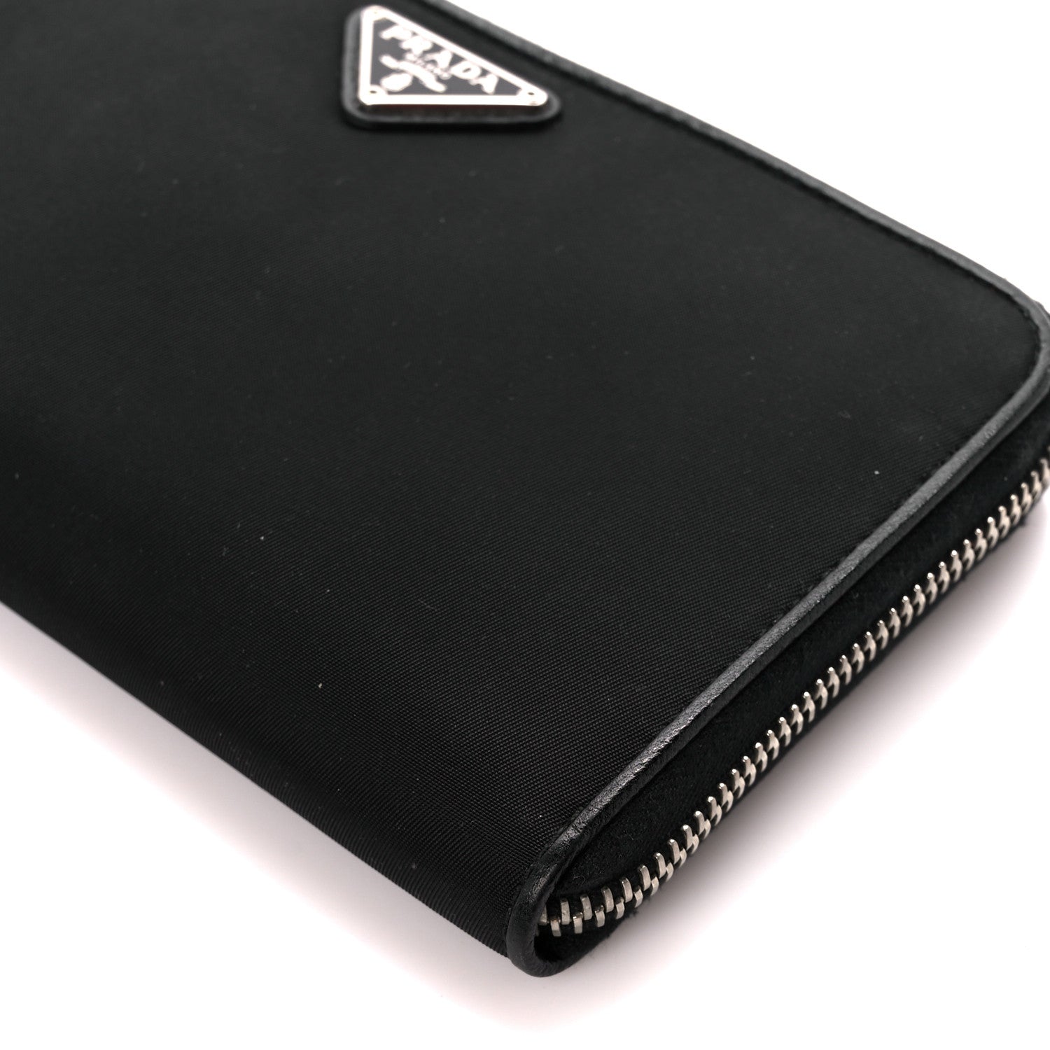 Prada Tessuto Nylon Zip Around Wallet Black 12 of 12