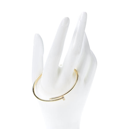 Cartier 18K Yellow Gold Diamond Small Juste Un Clou Bracelet 17 2 of 6