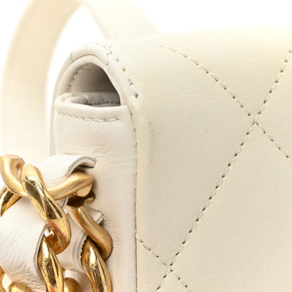 Chanel Calfskin Quilted Mini Framing Chain Bag White 10 of 10