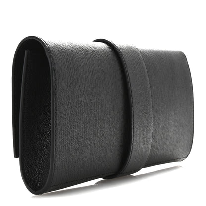 Hermes Chevre Mysore Medor 23 Clutch Black 3 of 9