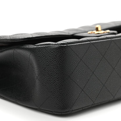Chanel Caviar Quilted Jumbo Double Flap Black 9 of 11