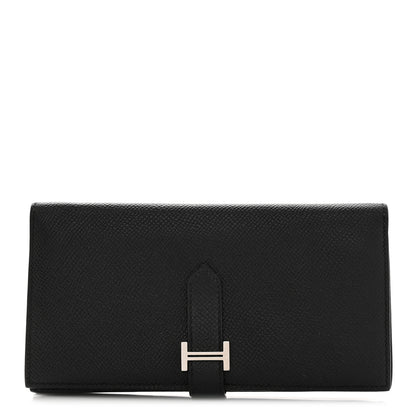 Hermes Epsom Bearn Gusset Wallet Black 1 of 10