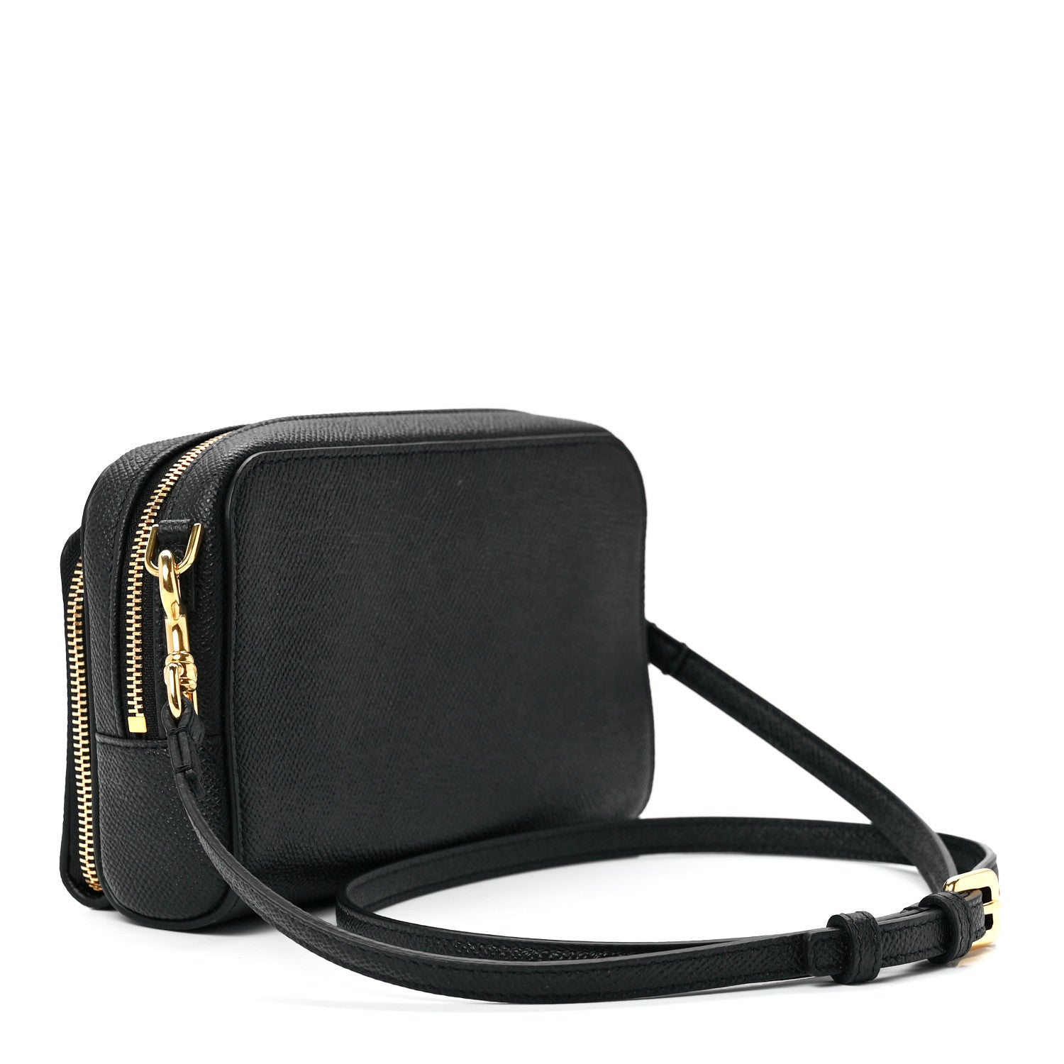 Christian Dior Grained Calfskin Caro Double Pouch Black 3 of 11