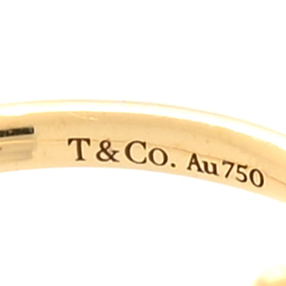 Tiffany 18K Yellow Gold Paloma's Graffiti Love Ring 56 7.5 5 of 6