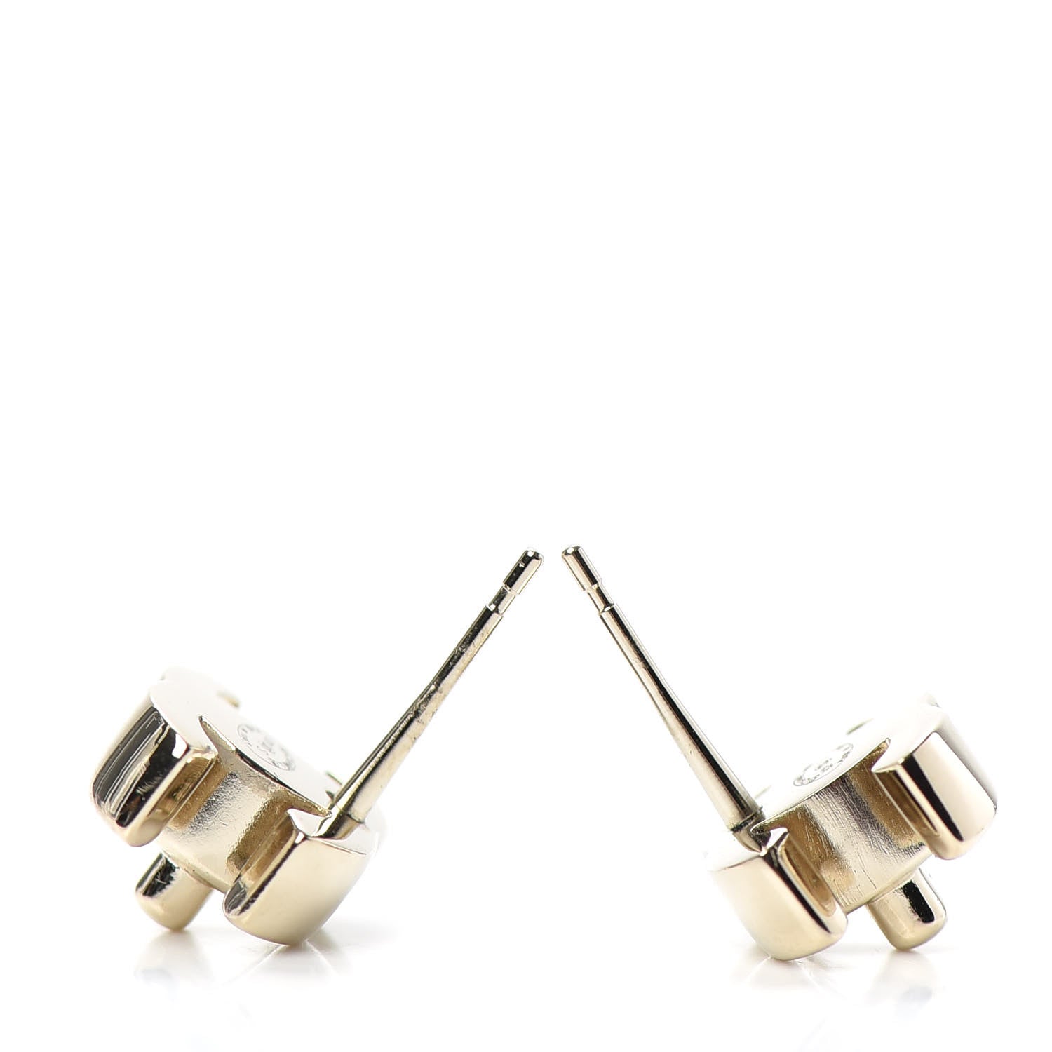 Chanel Metal CC Turnlock Earrings Gold 3 of 4