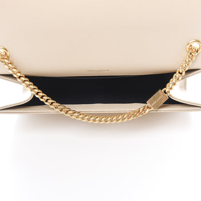 Saint Laurent Grain De Poudre Medium Monogram Kate Satchel Nude Powder 5 of 11