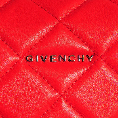 Givenchy Lambskin Quilted Medium Lucrezia Red 6 of 10