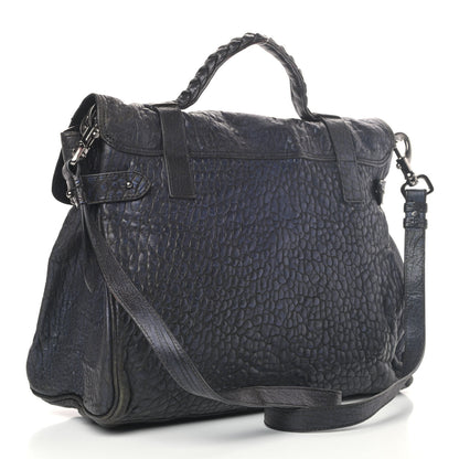 Mulberry Metallic Shrunken Calfskin Medium Alexa Midnight Blue 2 of 8