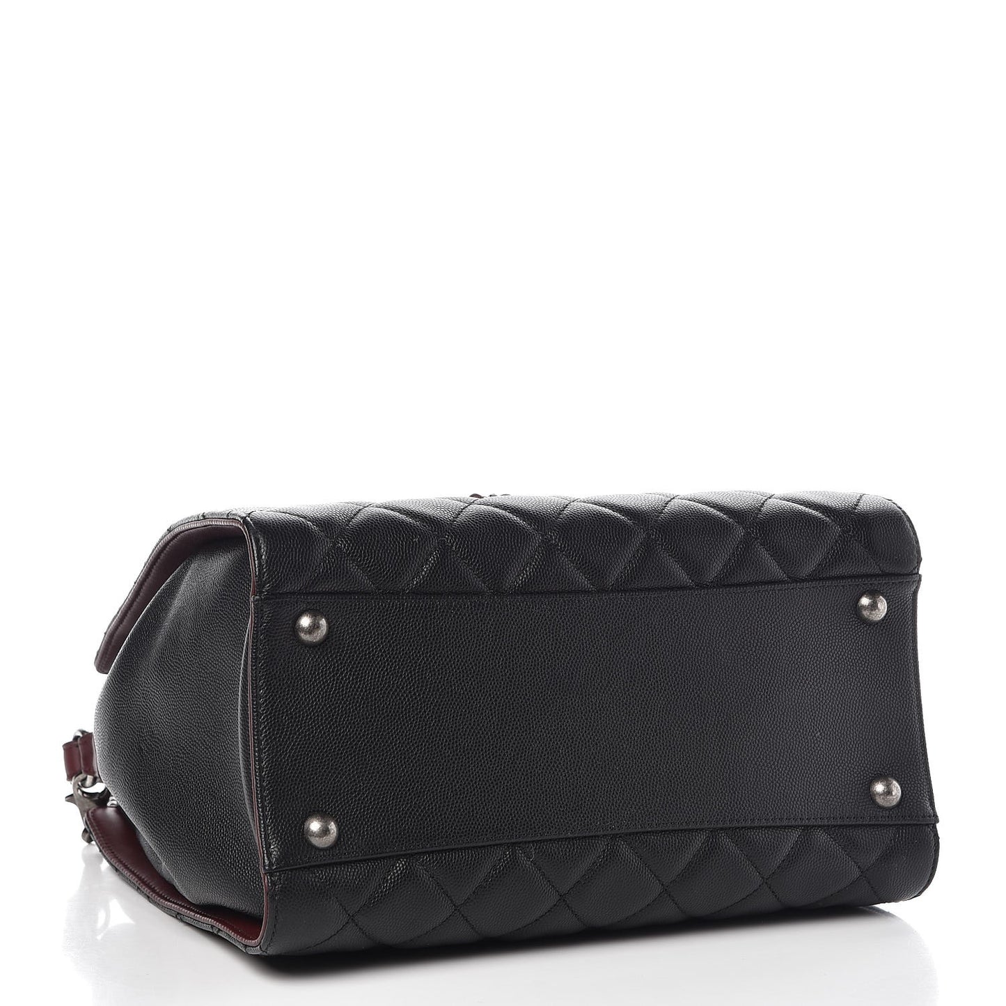 Caviar Quilted Medium CC Bucket Bag Black