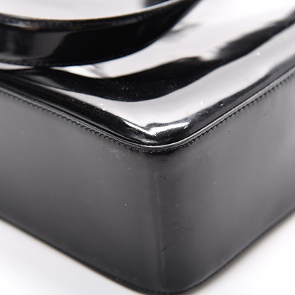 Chanel Patent Logo Shoulder Bag Black 14 of 21
