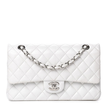 Chanel Caviar Quilted Medium Double Flap White 1 of 12