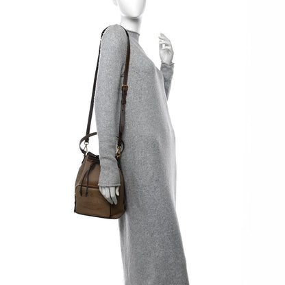Prada Jacquard Logo Mini Bucket Crossbody Bag Corda Bruciato 2 of 10