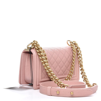 Chanel Caviar Quilted Small Boy Flap Light Pink 2 of 10