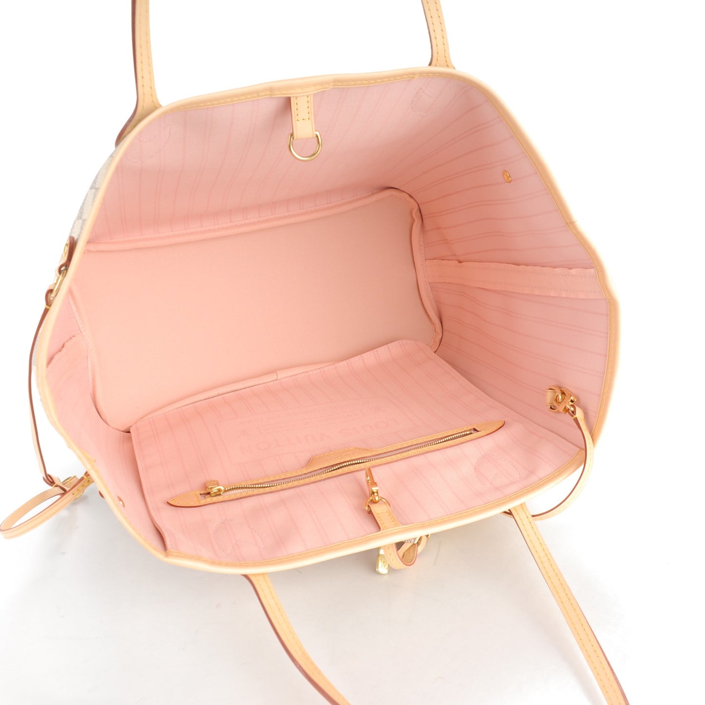 Damier Azur Neo Neverfull MM Rose Ballerine