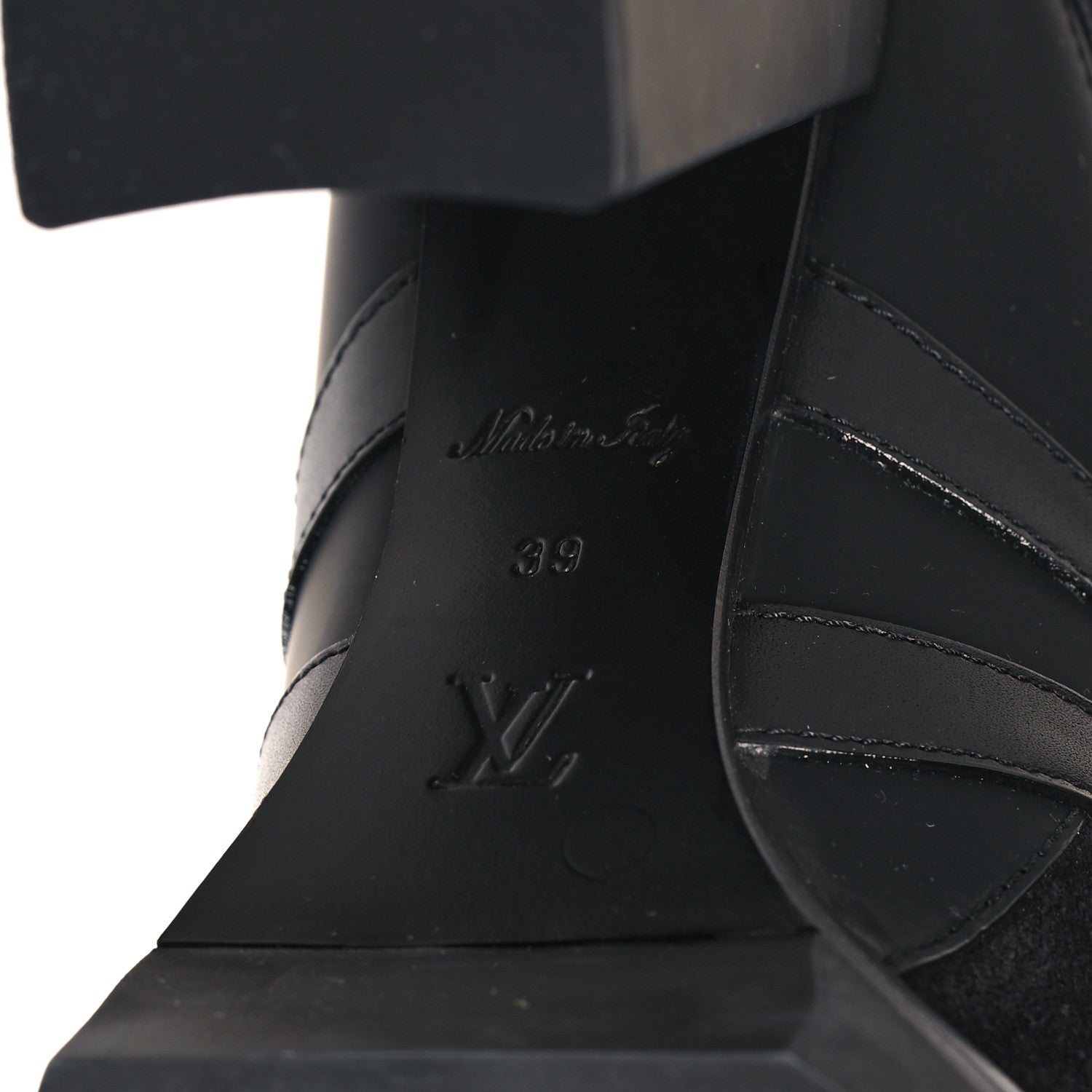 Louis Vuitton Suede Calfskin Monogram Star Trail Ankle Boots 39 Black 7 of 8