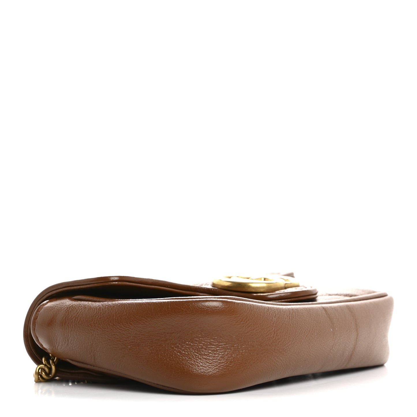 Azalea Calfskin Matelasse Diagonal Super Mini GG Marmont Shoulder Bag Cuir