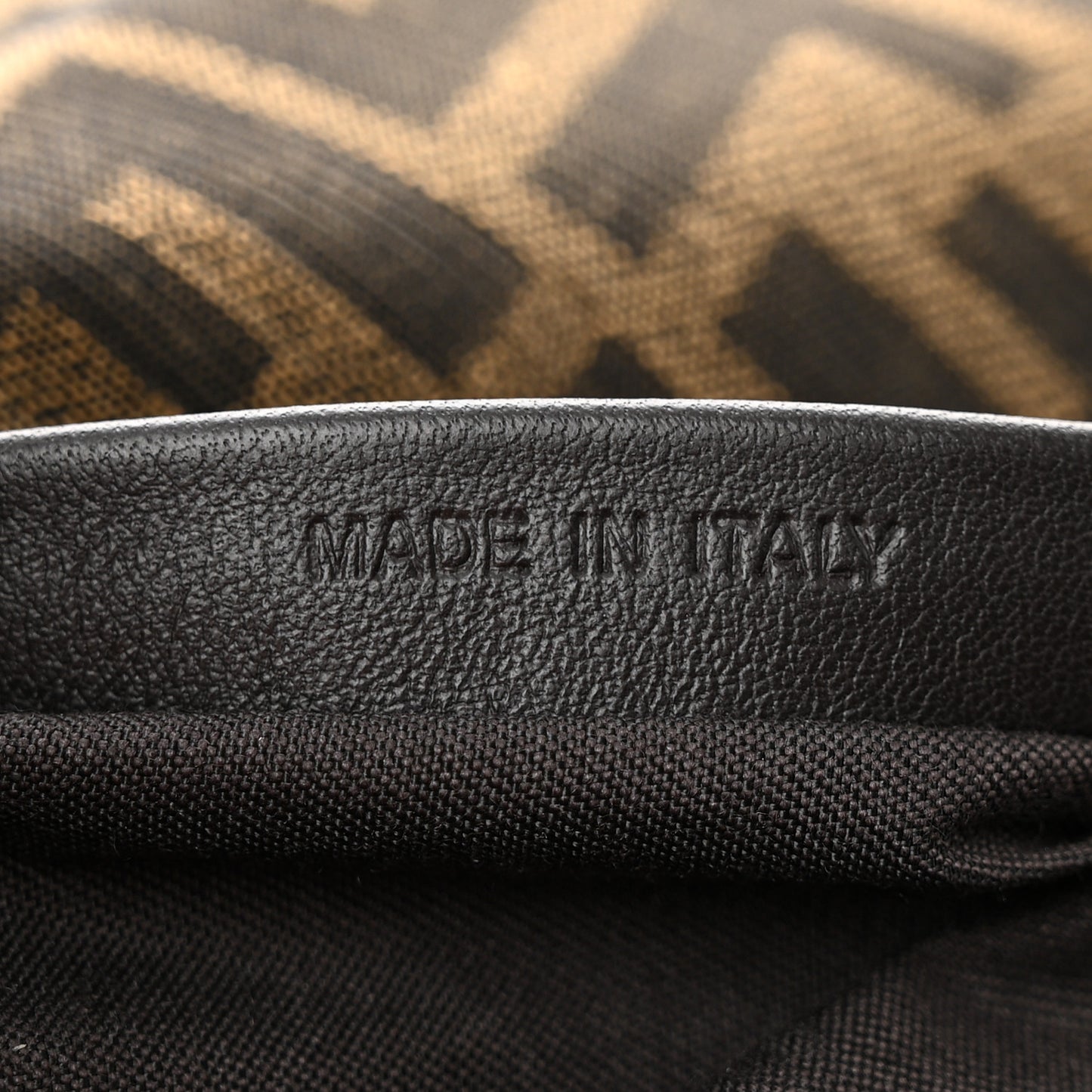 Fabric Jacquard FF 1974 Medium Baguette Tobacco Moro Black