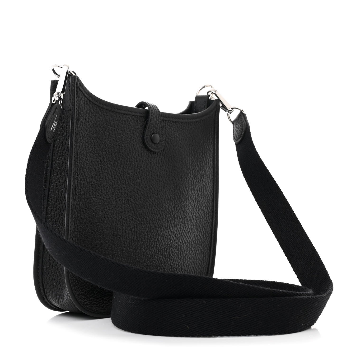 Hermes Taurillon Clemence Evelyne TPM Black 3 of 11