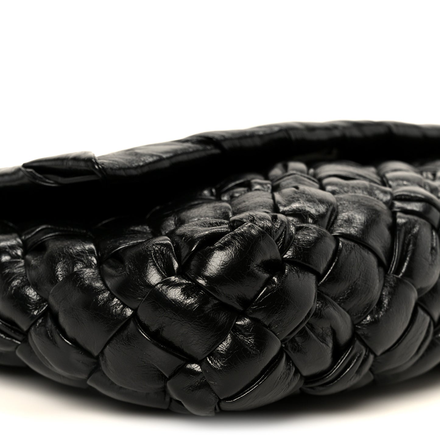 Calfskin Intreccio Kalimero Messenger Black