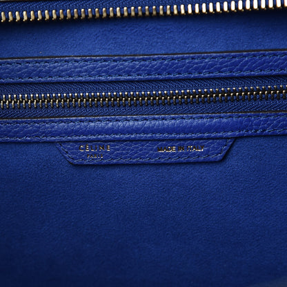 Celine Drummed Calfskin Mini Luggage Indigo 8 of 11