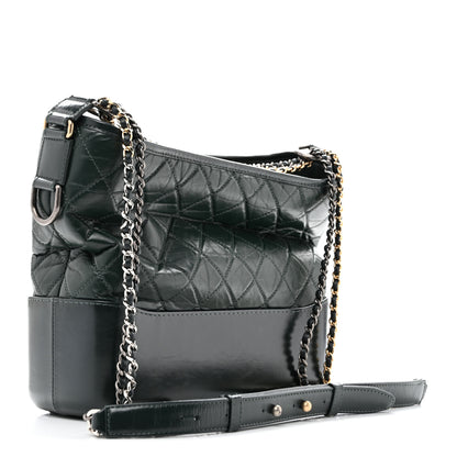 Chanel Aged Calfskin Quilted Medium Gabrielle Hobo Green 4 of 25