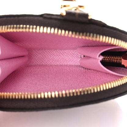 Louis Vuitton Monogram 2021 Christmas Animation Japanese Garden Round Coin Purse Wisteria Pink 5 of 6