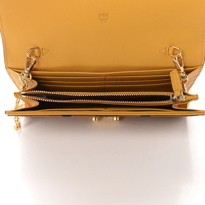 MCM Visetos Large Patricia Wallet On Chain Cognac 5 of 9