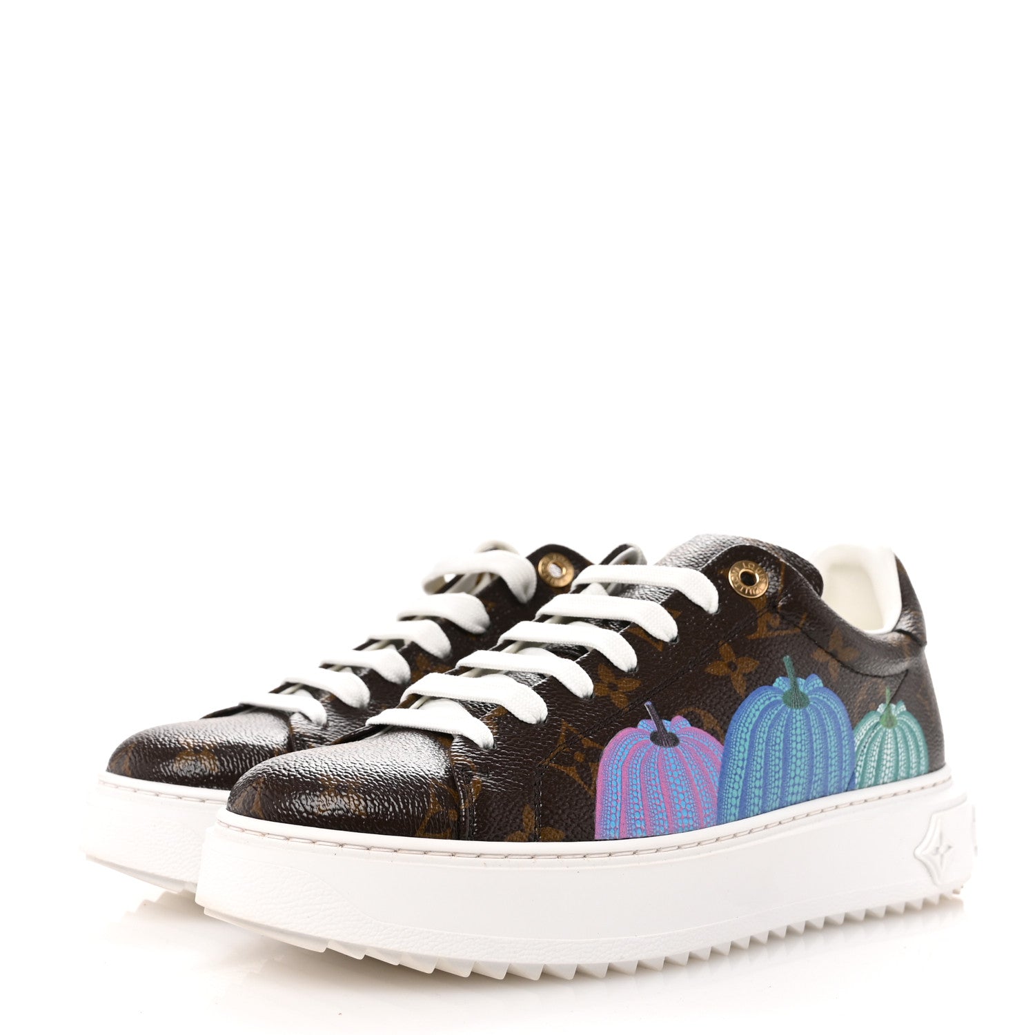 Louis Vuitton LV X YK Monogram Pumpkin Time Out Sneakers 39.5 4 of 10