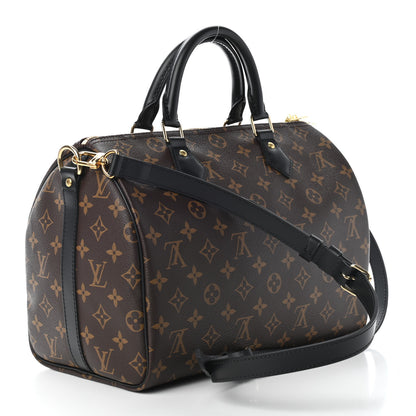 Louis Vuitton Monogram My World Tour Speedy Bandouliere 30 Black 2 of 8