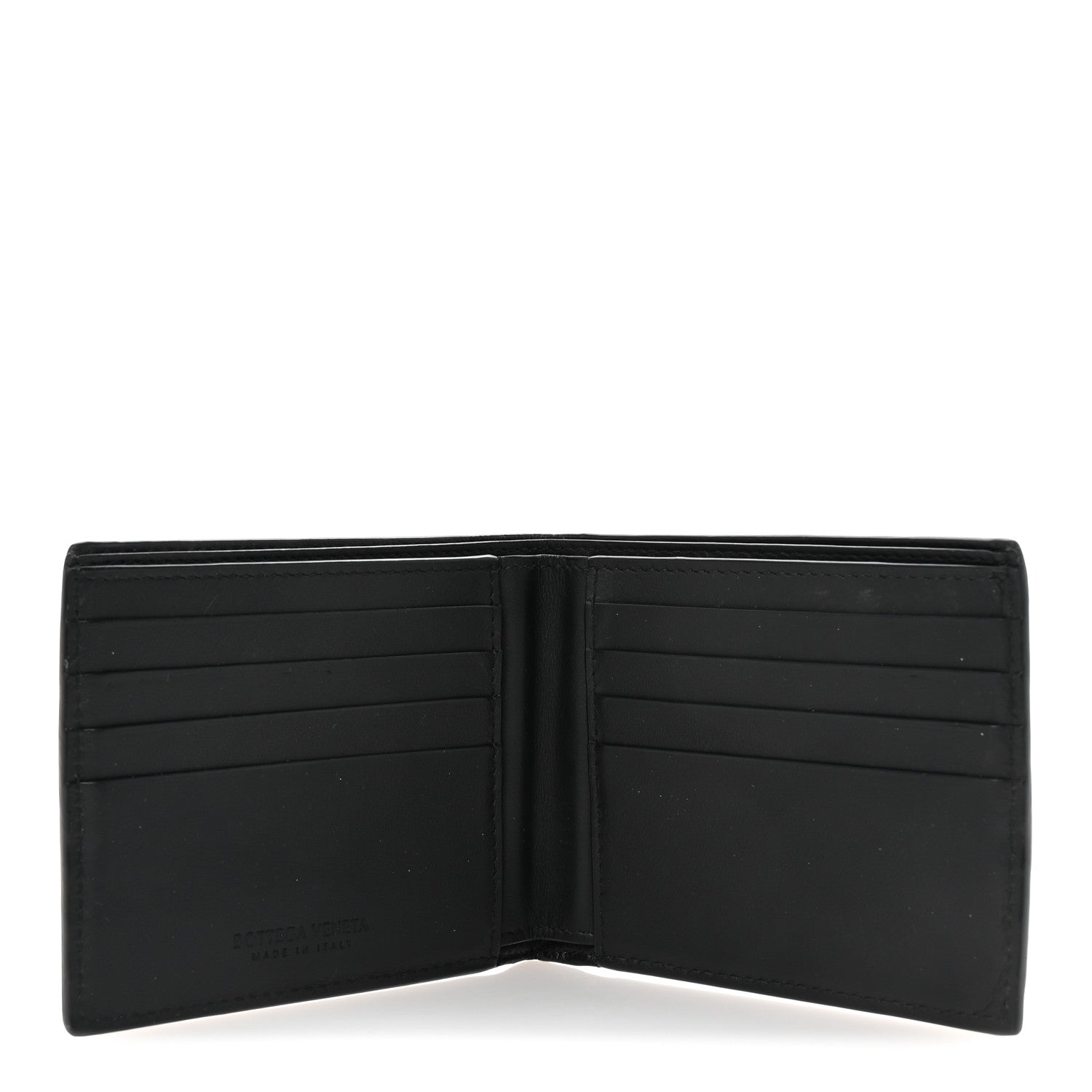 Bottega Veneta Nappa Maxi Intrecciato Bi-Fold Wallet Black 5 of 7